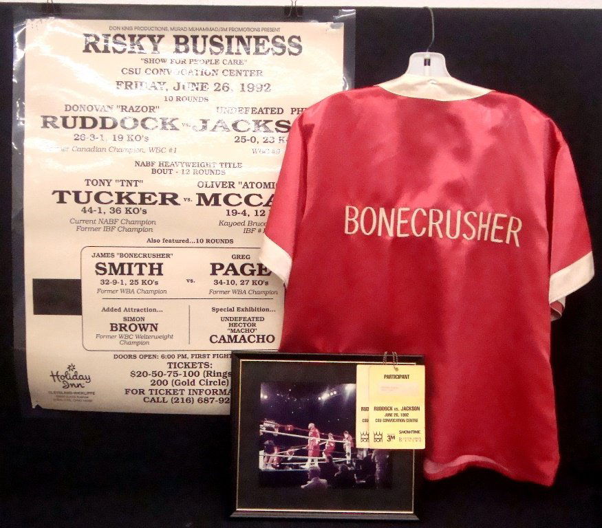 James "Bonecrusher" Smith Boxing Memorabilia Lot (1 of 5)
