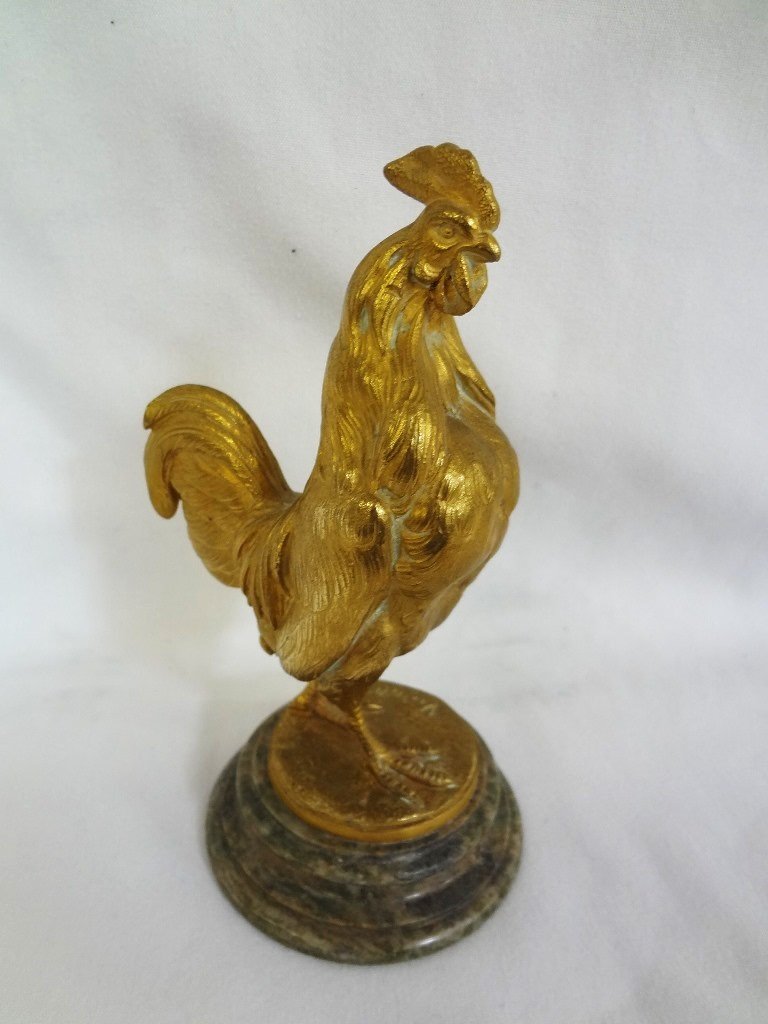 After Louis Vidal Contemporary Bronze of a Rooster (1 of 6)