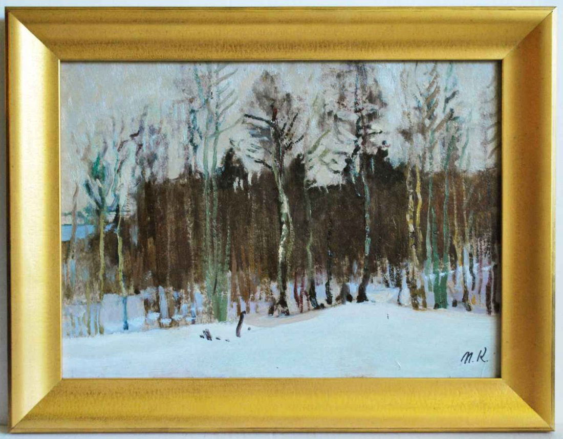 Mark Kremer (Russian, b. 1928) Oil on Board Twilight (1 of 3)