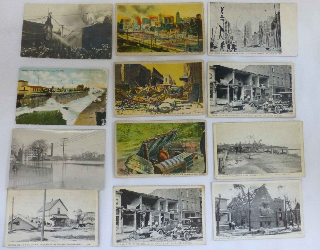 Collection of Disaster Themed Postcards (1 of 2)