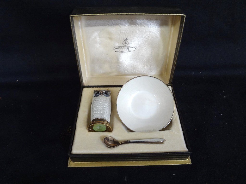 David Anderson Sterling Salt and Pepper Set in Original (1 of 6)