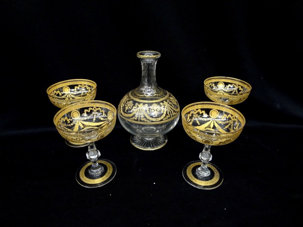 Congress St. Louis Glass Co. Stemware and Decanter (1 of 9)