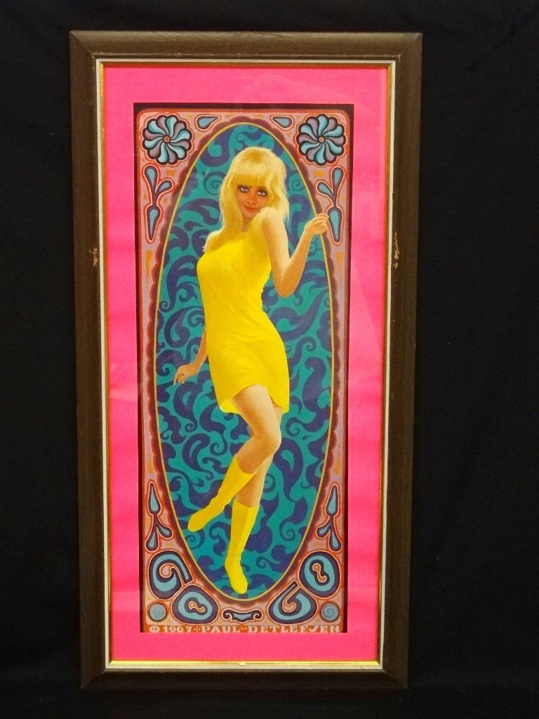 Paul Detlefsen Psychedelic Pop-Art Lithograph Framed (1 of 3)