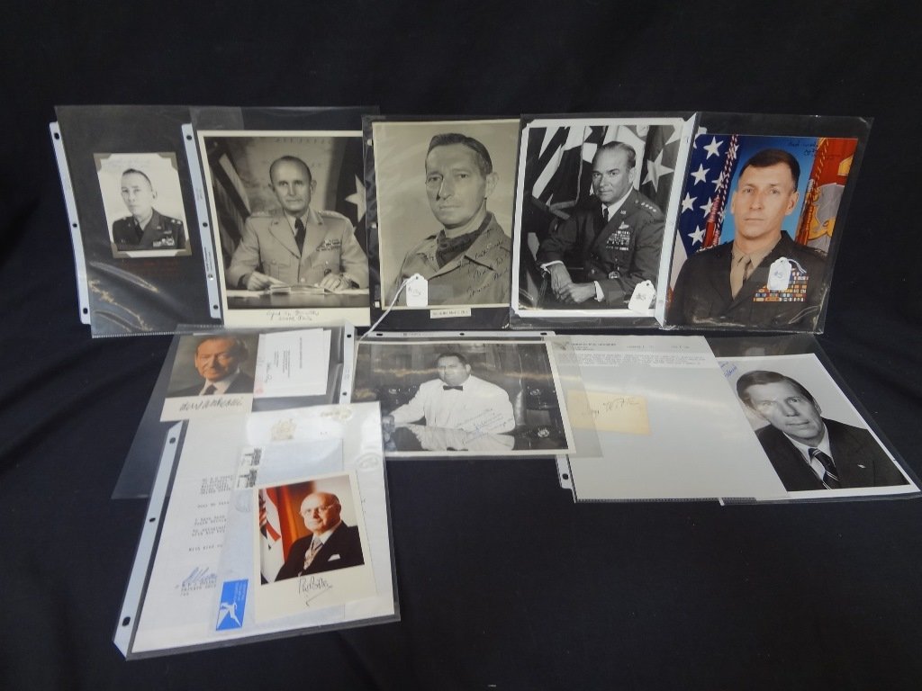 (10) Military and World Leader Autographed Photographs (1 of 7)