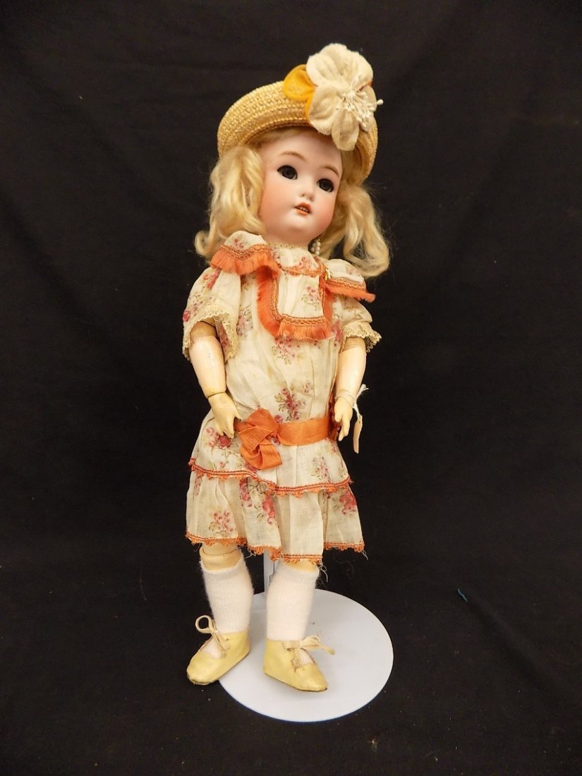 S&H Simon & Halbig Bisque CMB 17" Doll marked 6 1/2: S&H Simon & Halbig Bisque CMB 17" Doll marked 6 1/2