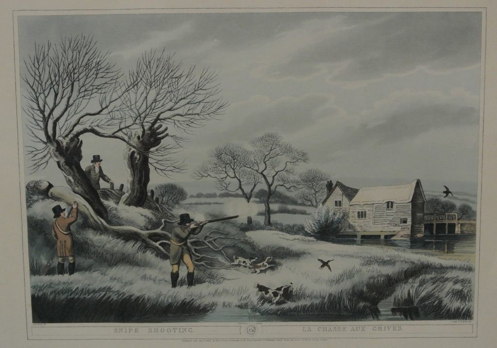 1807 Sam Howitt Snipe Hunt Lithograph London (1 of 1)