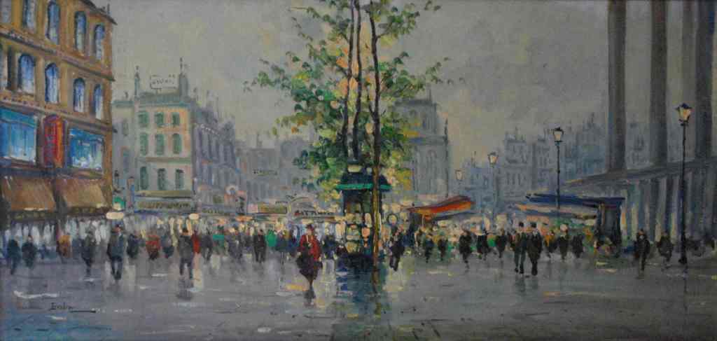 Lea Bertini Valcarenghi Oil On Canvas Paris Street (1 of 4)