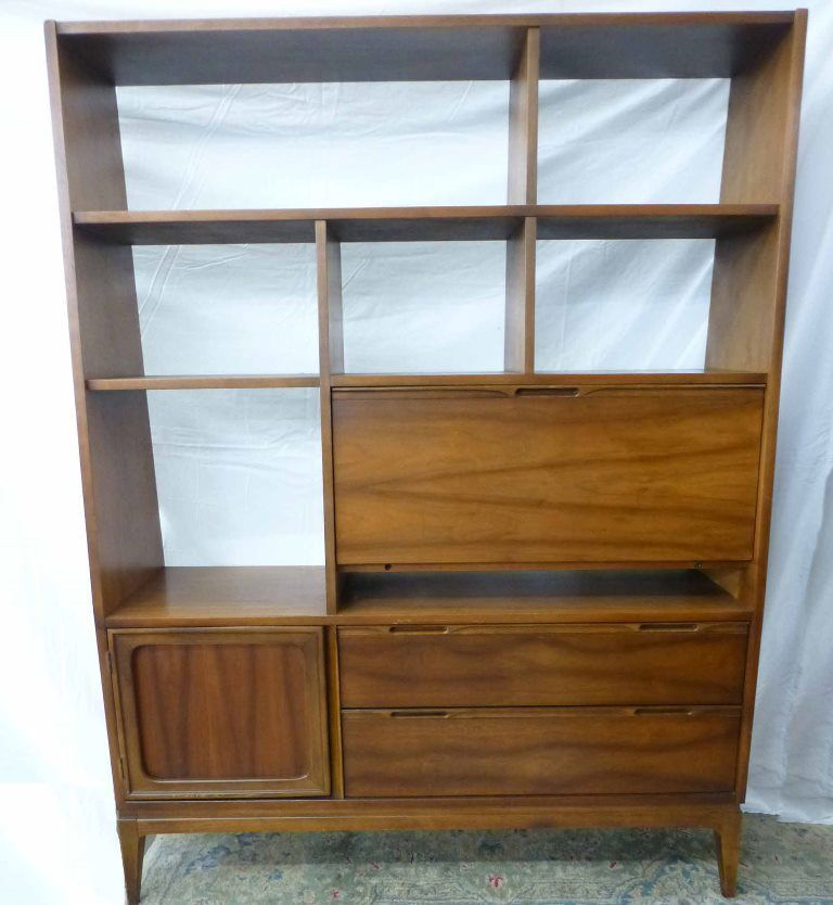 Danish Modern Book Shelf w Tilt Desk (1 of 2)