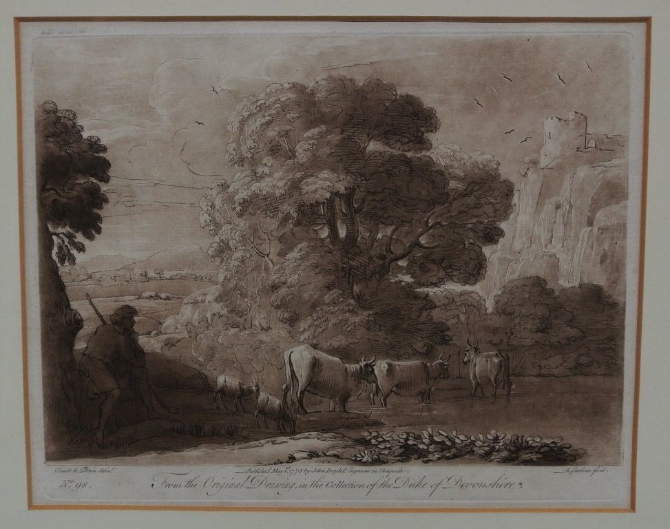 Richard Earlom After Claude Lorrain Etching & Mezzotint (1 of 2)