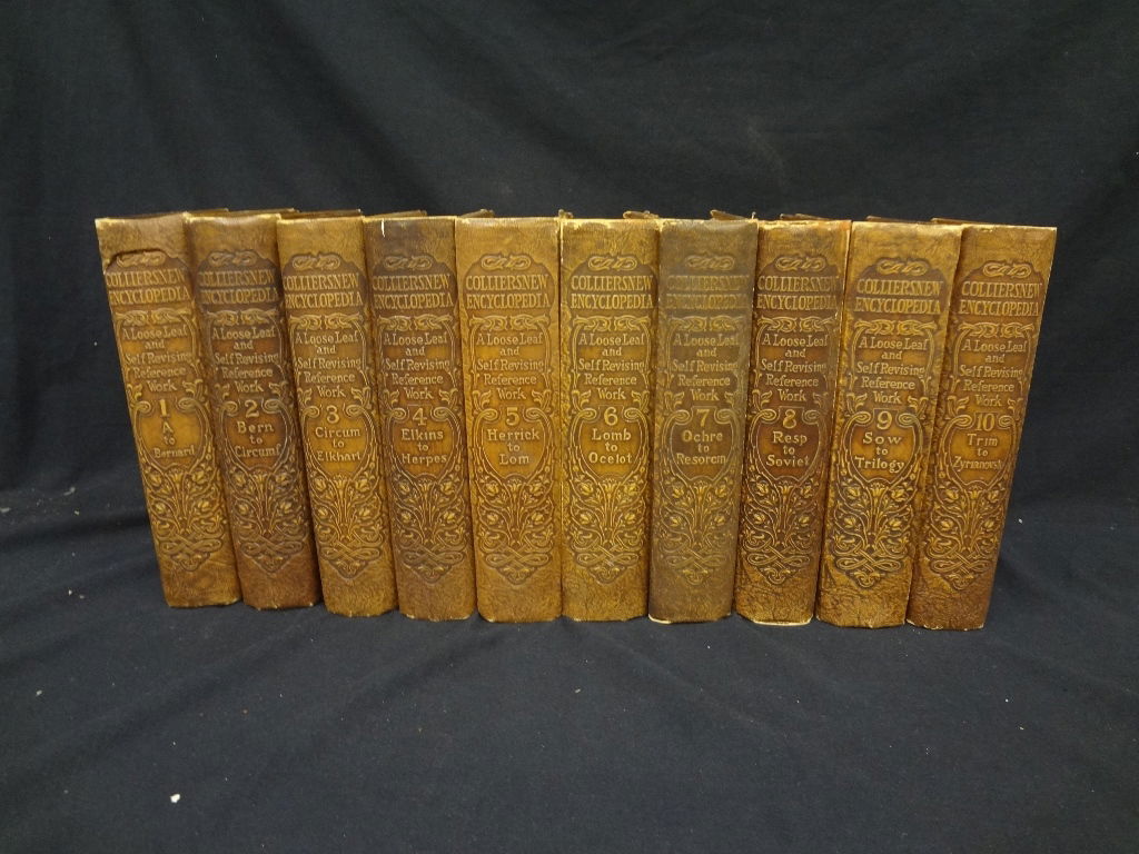 Collier's New Encyclopedia 10 Volumes 1921 Brown (1 of 6)