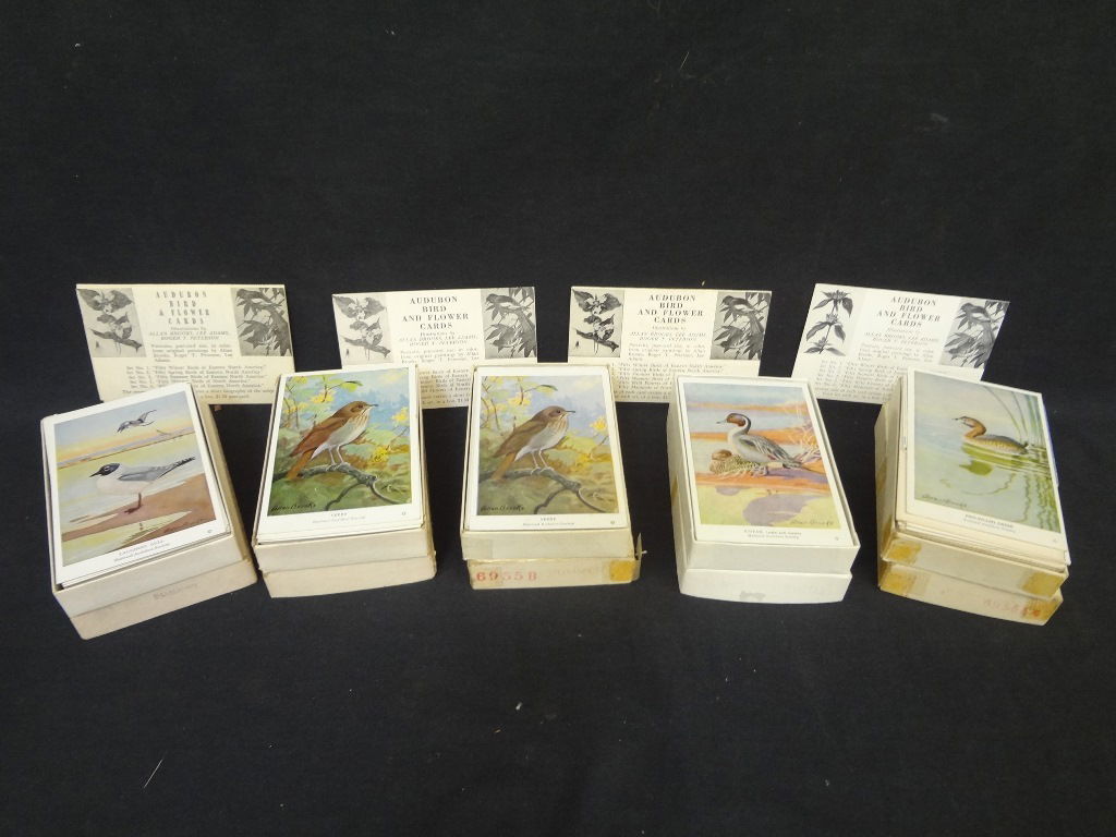 (5) Sets of Audubon and Flower Cards Illustrated by (1 of 4)