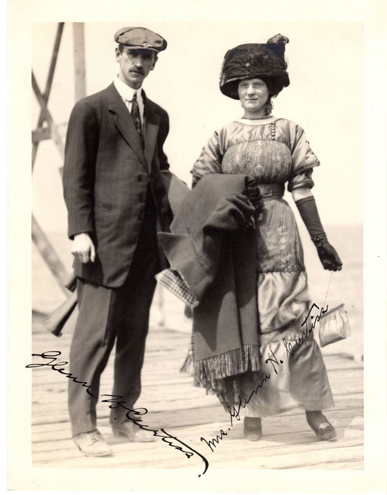 Glenn Curtiss Pioneer Aviator Inventor Signed Photo (1 of 1)