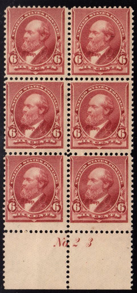 United States Scott 224 Block of 6 w/P# Fine OG NH (1 of 1)