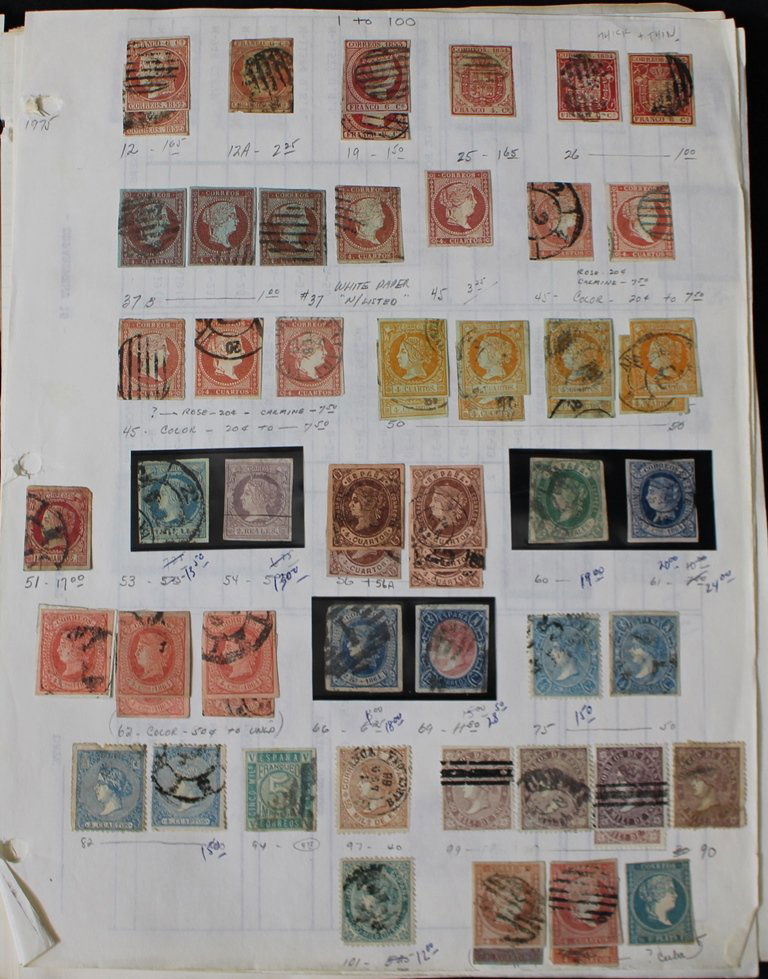 Spain Unused Used Stamp Collection to 1975 (1 of 9)