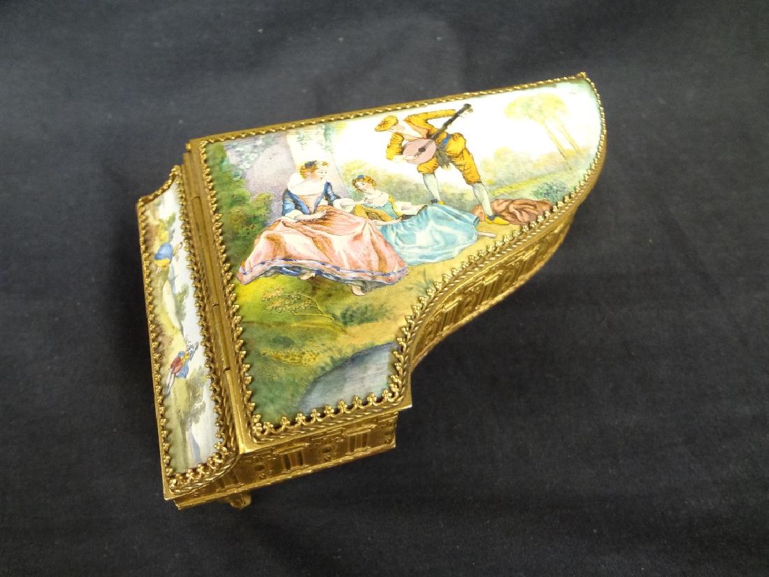 Hand Painted Austrian Piano Grand Piano Trinket Box (1 of 11)