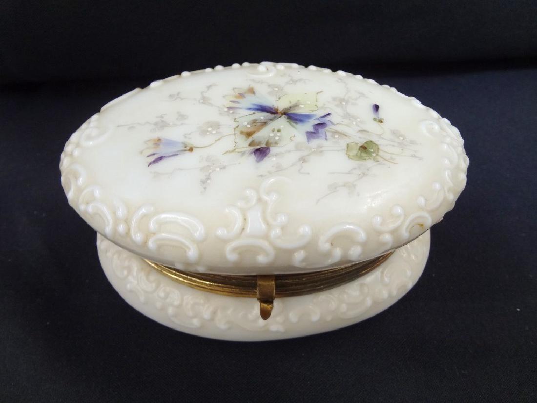 Wavecrest Hand Painted Dresser Jar Brass Band and (1 of 6)