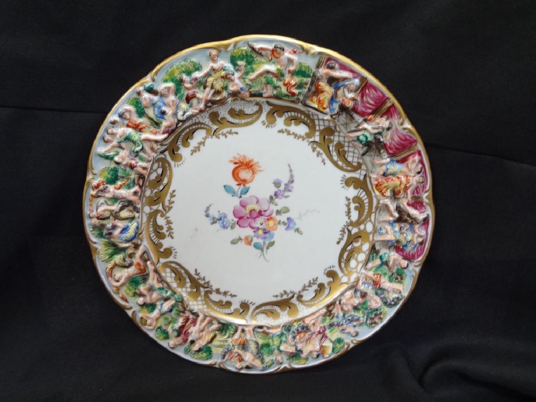 Carl Thieme Capodimonte Charger Plate 10 inches (1 of 6)