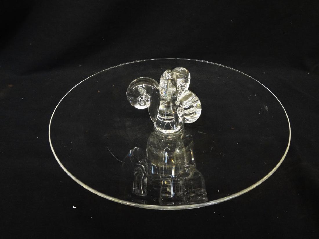 Steuben Canape Dish Fleur-de-lis Design (1 of 3)