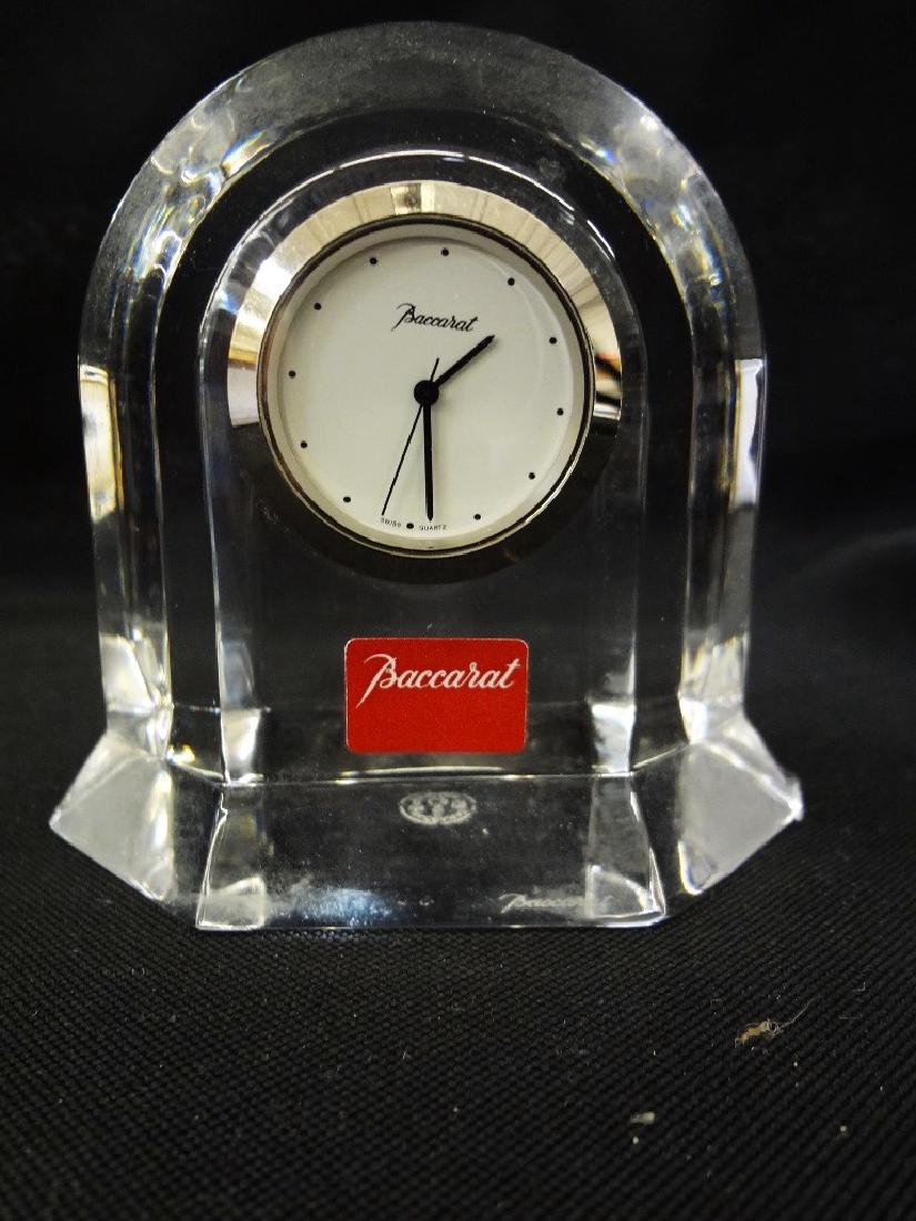 Baccarat Crystal Table Clock Original Sticker (1 of 5)
