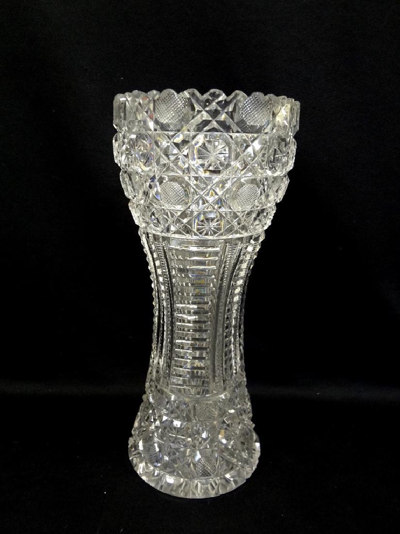 American Brilliant Cut Glass Vase (1 of 5)