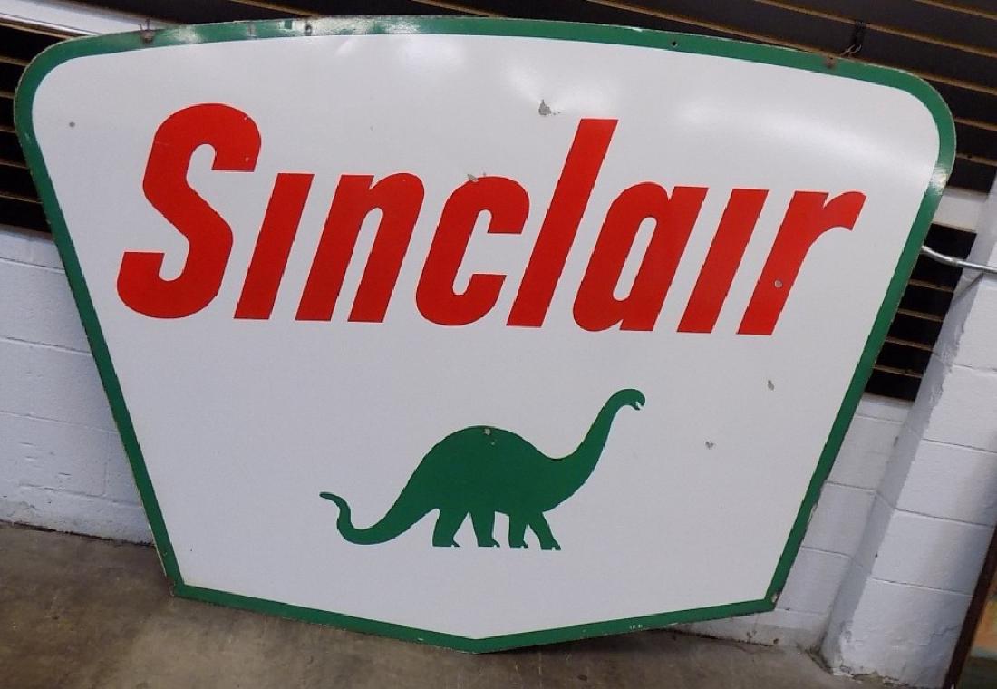 1950's SINCLAIR GAS & OIL PORCELAIN GAS STATION DINO (1 of 5)
