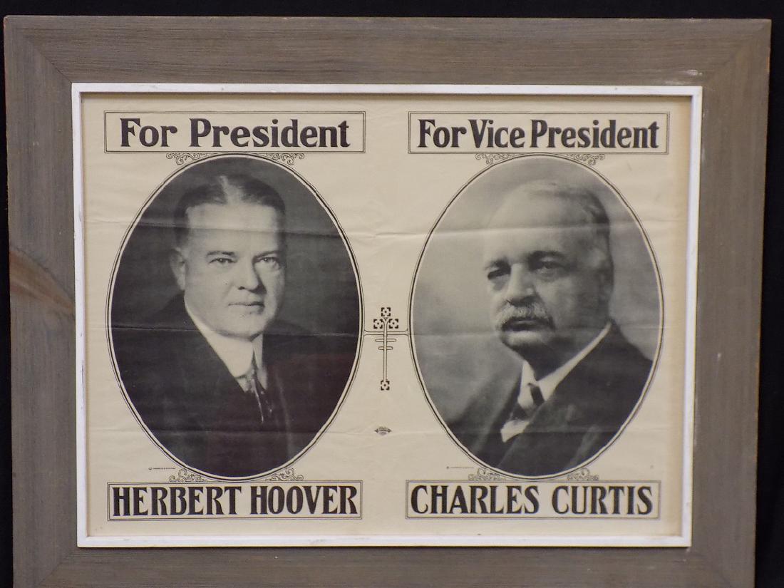 1928-1929 Herbert Hoover & Charles Curtis PRESIDENTIAL (1 of 3)