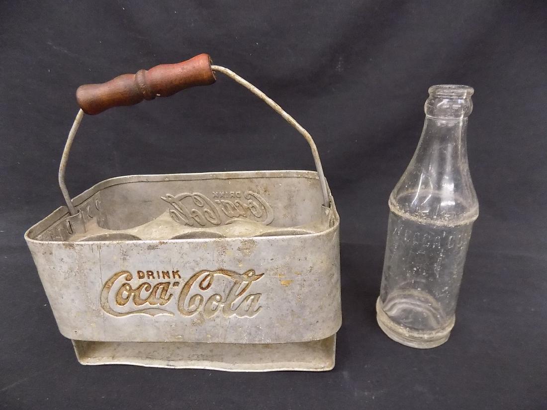 Coca-Cola 6 Bottle Aluminum Caddy with Straight sided (1 of 3)