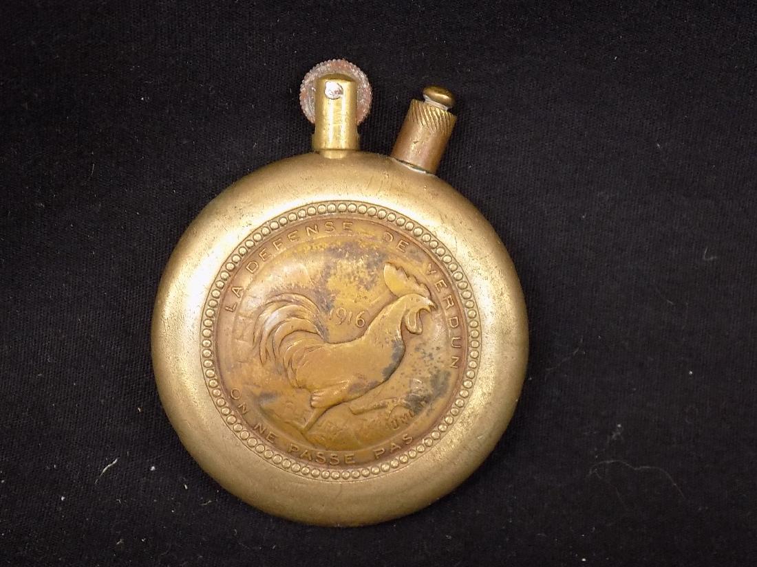 France Trench Art WW1 Military French Lighter: France Trench Art WW1 Military French Lighter