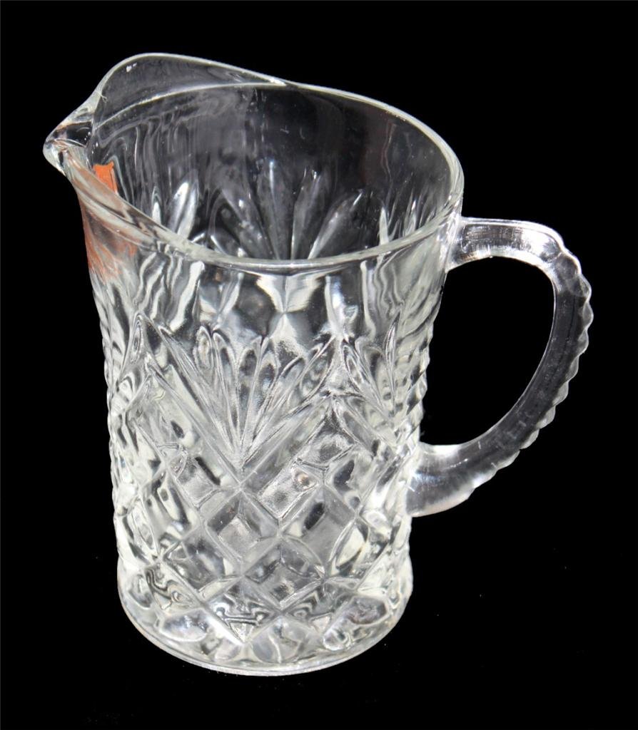 Vintage Markos Heritage Inn Glass Creamer: 4.75 x 2.75 Florida Restaurant Logo