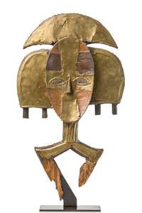 Reliquary figure "mbulu" or "mwete" - Gabon, Kota,