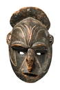 Rare anthropomorphic face mask - Papua New Guinea - East Sepik Province - Yuat River, Biwat