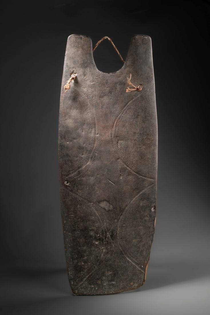 War shield "eláyaborr" for archers - Papua New Guinea - Southern Highlands, Mendi (1 of 2)