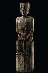 Seated figure "hampatong" - Indonesia - Borneo, Dayak