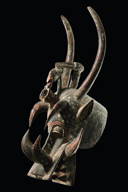 Fire spitter mask "wanjugo" - Côte d'Ivoire, Senufo (1 of 1)