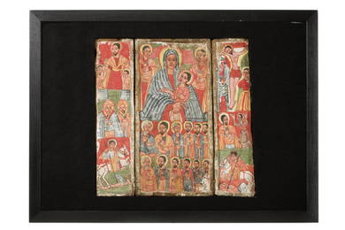 Icon, Triptych, 17th century - Ethiopia