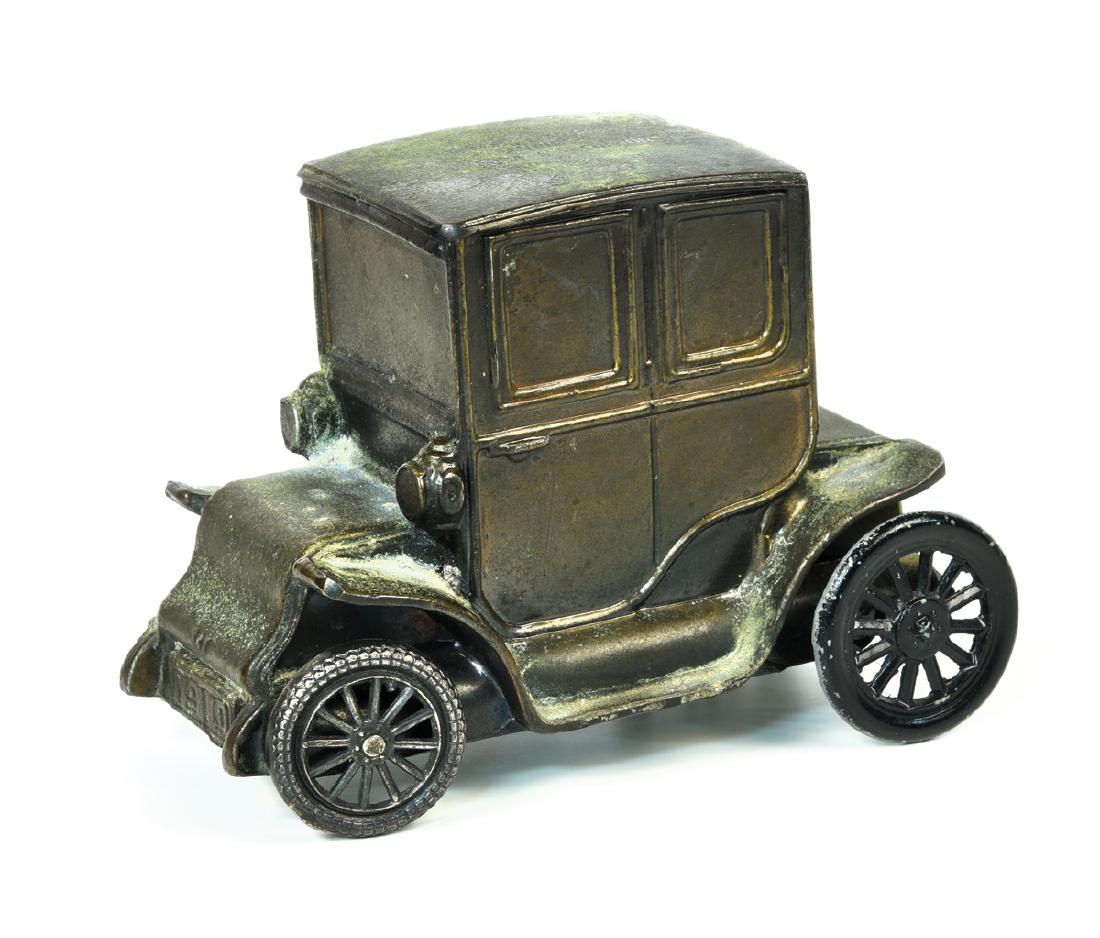 Elvis Presley Owned Metal Car-Bank/TCB Letterhead: Elvis Presley Owned Metal Car-Shaped Bank Gifted to Graceland Maid Nancy Rooks - Plus Sheet of Elvis' TCB Letterhead During the middle ages, dishes and containers were made from an orange-toned clay c