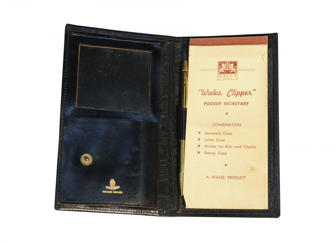 Vernon Presley's Journal/Agenda: From the Collection of Greg Page. Journal/Agenda with gilded “Vernon Presley” on the cover. The journal/agenda belonged to Vernon, but was never used and measures approximately 7 by 4 inches (18 c
