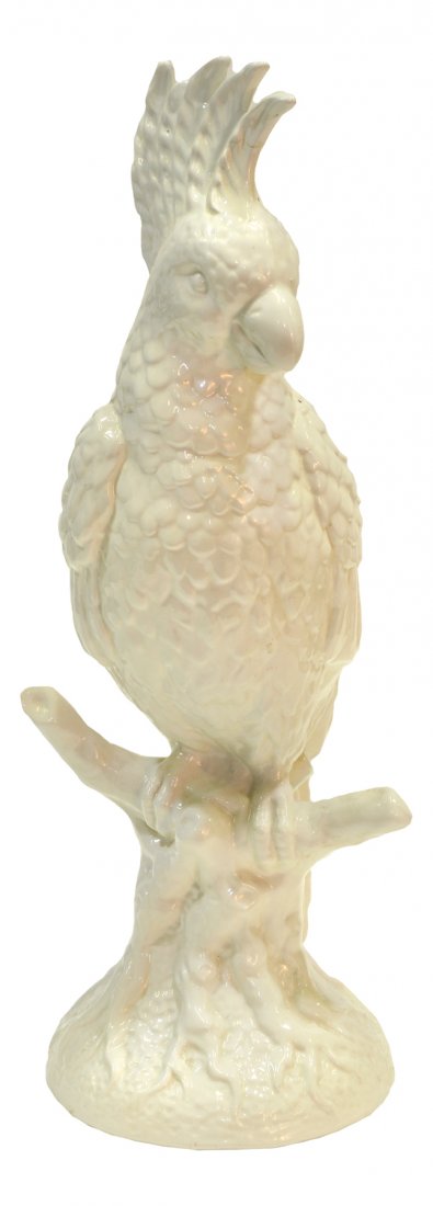 Cockatoo Statuette from Graceland: From the Collection of Greg Page. This white cockatoo statuette was located in the dining room at Graceland. The statuette is accompanied by a letter of authenticity from Scott Velvet stating that the
