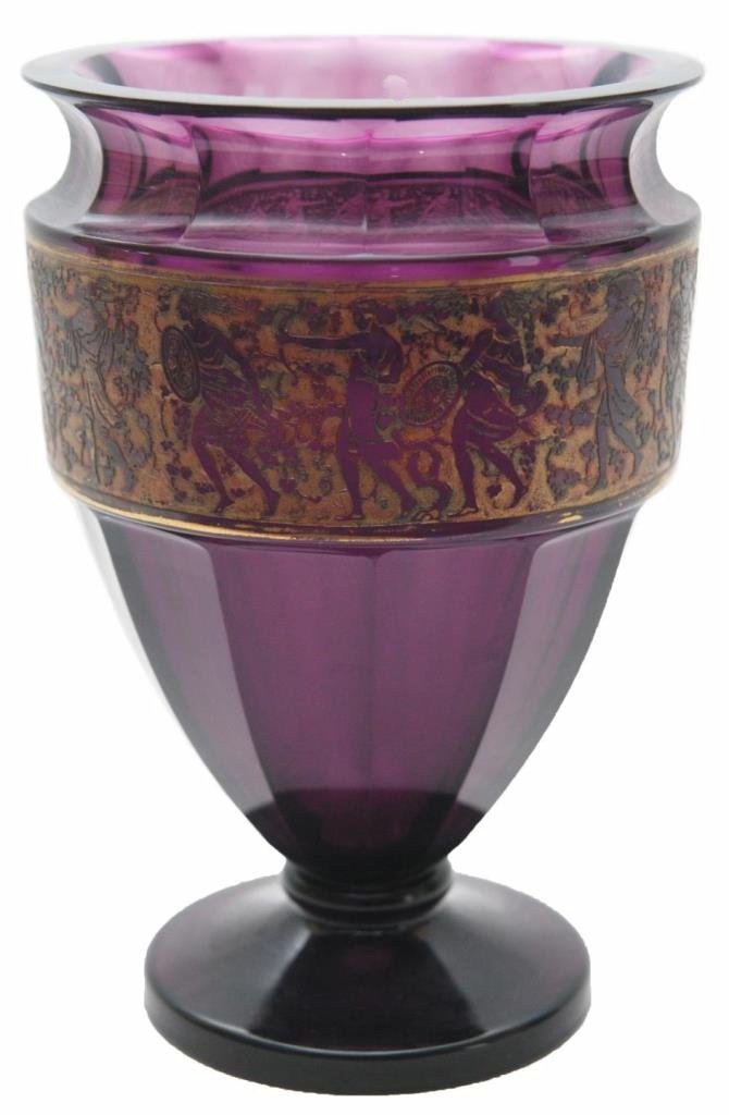 Deco Vase by Moser Amazon Warrior Amethyst Deco 8" (1 of 4)
