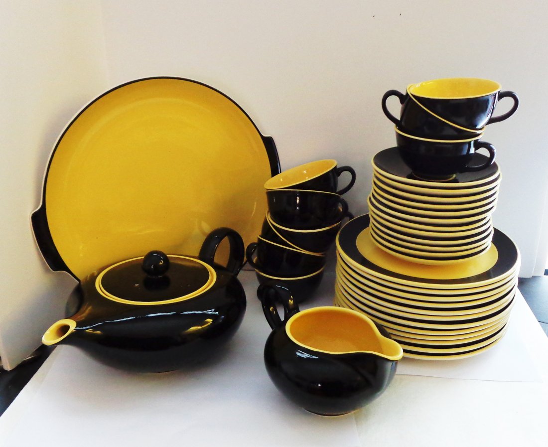 Villeroy & Boch Deco Black and Yellow Teapot Set