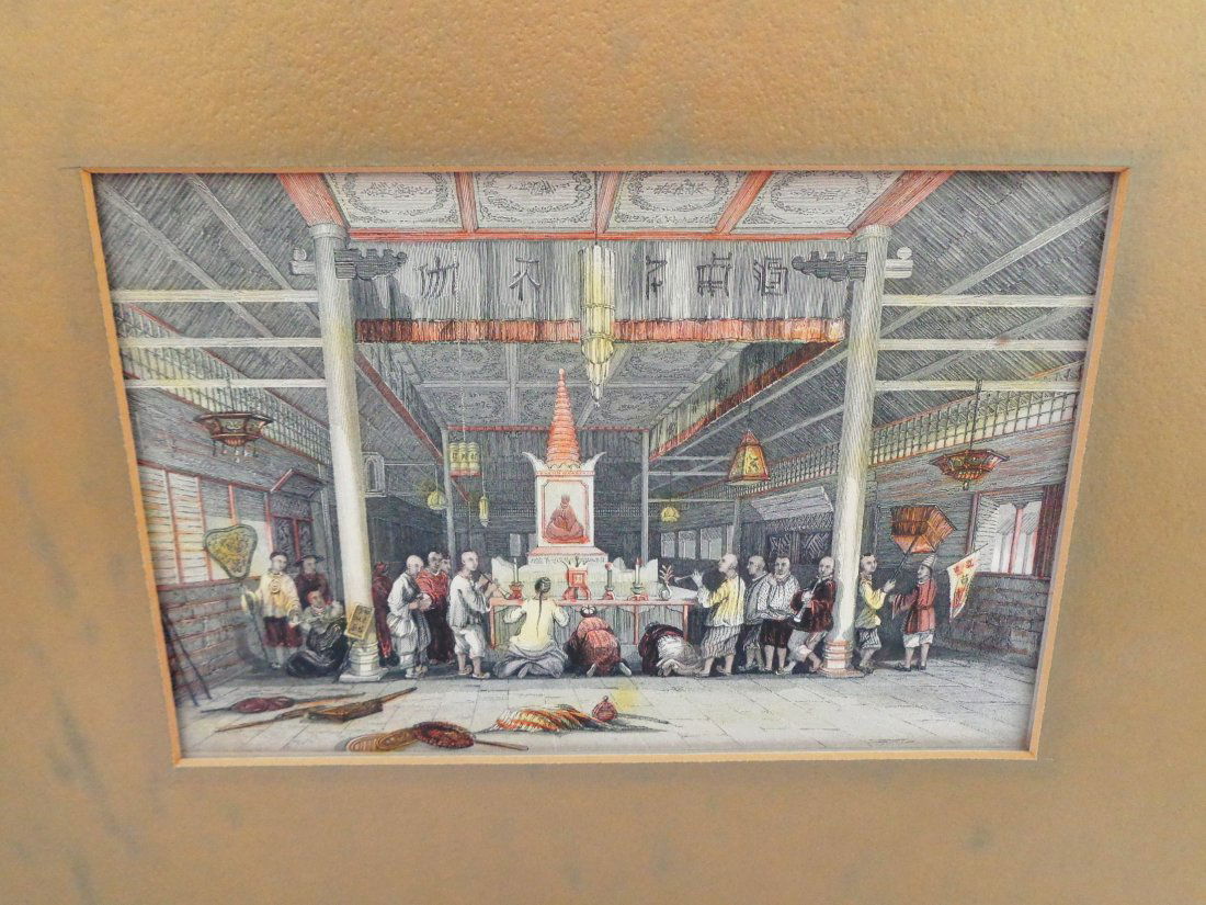 Antique Tinted Engraving of Buddha China Illustrated (1 of 10)