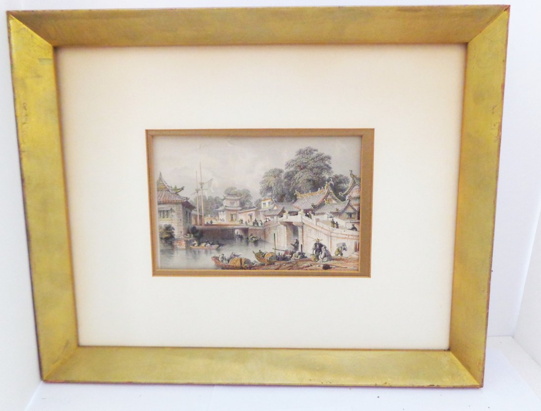 Tinted Steel Engraving of Bridge China Illustrated (1 of 7)