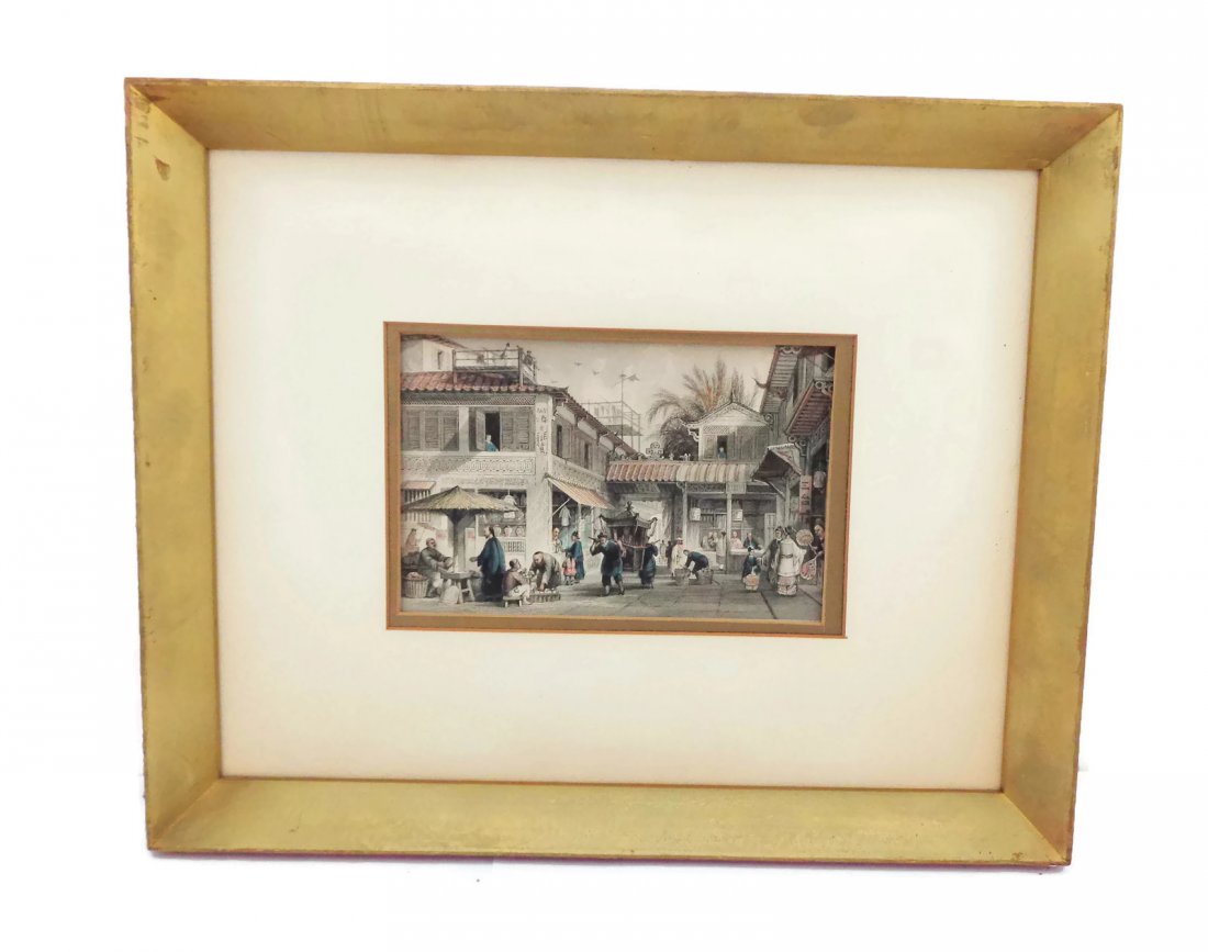 Antique Tinted Engraving from China Illustrated (1 of 9)