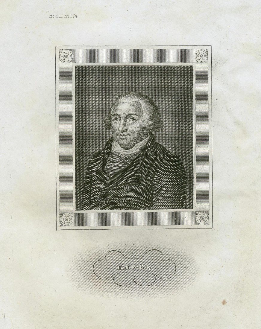 ~ 1830, „ENGEL“.: Print from steel engraving titled, „ENGEL“.Artist and graver unknown.Nᵒ 574.Approx. image size 8, 7 x 7, 9/24, 7 x 14, 7 cm.