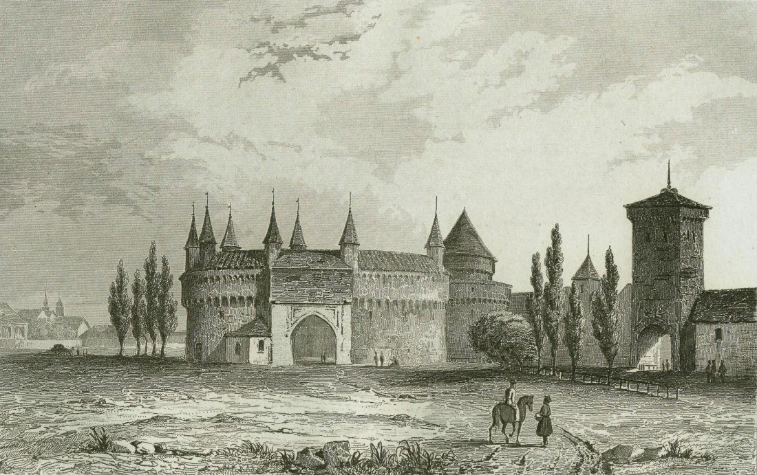 St. Florian Gate in Krakow. Poland.  1839. (1 of 3)