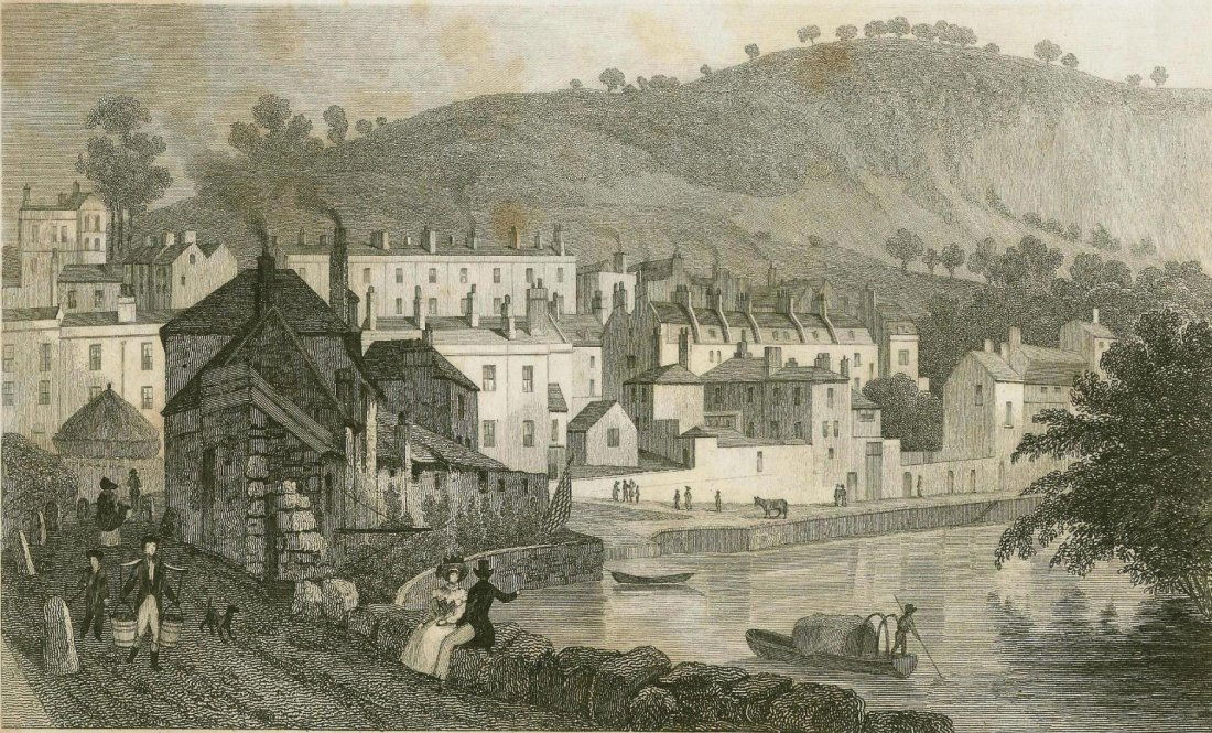 Beachen cliff from the banks of the Avon. England. 1829 (1 of 3)
