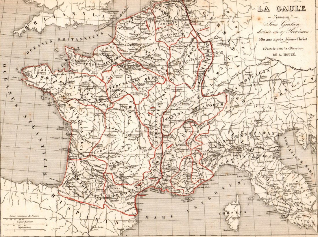 Roman Gaul divided into 17 Provinces 380 years. (1 of 2)