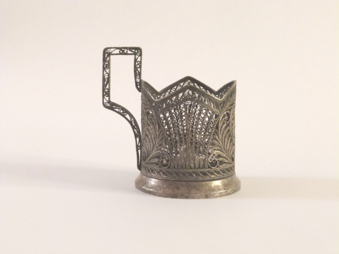 The podstakannik or tea glass holder. Russia. (1 of 3)