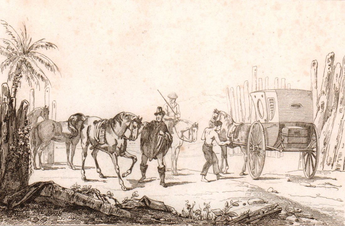 Post House in Pampas. South America.  1835 - 1841. (1 of 3)