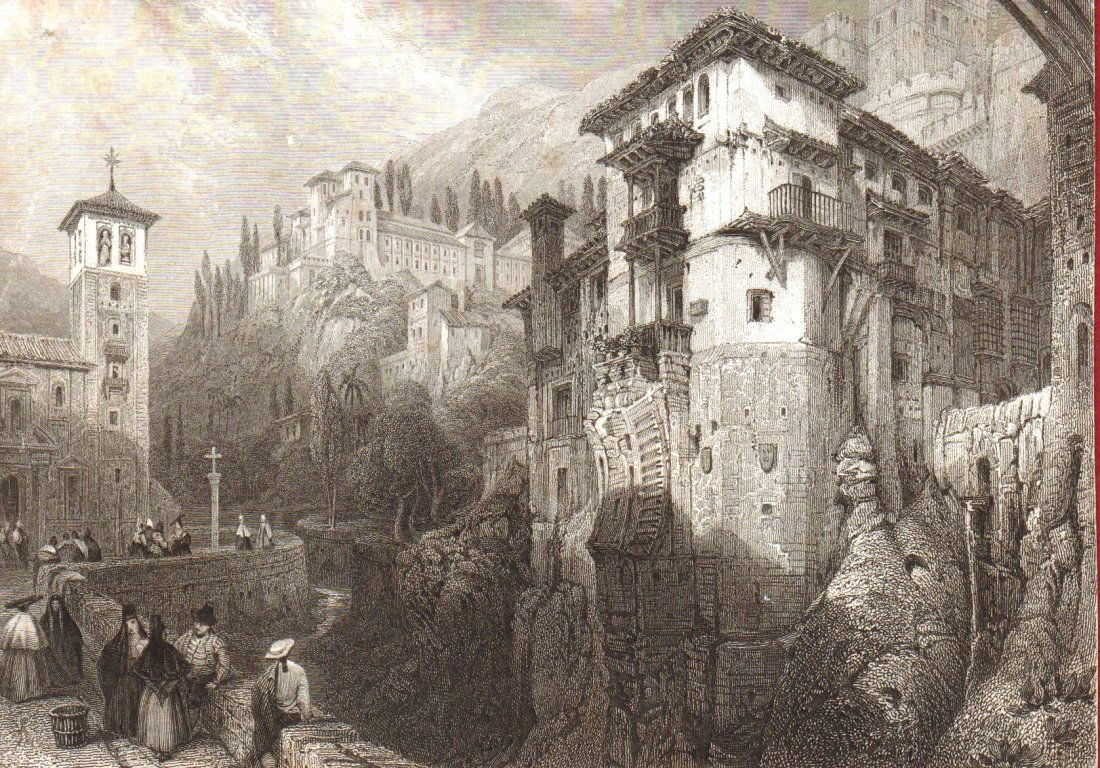 Bridge Darroin Granada. Spain. 1850. (1 of 3)